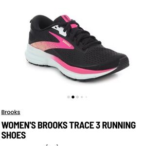 Brooks Women's Trace 3 Running Shoes - Black and Pink - Size 8